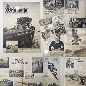 Seller image for Die Wehrmacht. Herausgegeben vom Oberkommando der Wehrmacht. Nr. 6, 12. Mrz , Ausgabe 1941 / 5. Jahrgang * e n g l i s c h e s U - B o o t gegen England eingesetzt for sale by Galerie fr gegenstndliche Kunst