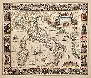 Tabula Italiae, Corsicae, Sardiniae et adjacentium Regnorum nec non viva praecipuarum urbiumÖ