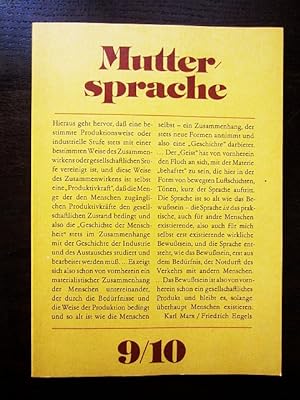 Seller image for Muttersprache Klasse 9/10 for sale by Rudi Euchler Buchhandlung & Antiquariat