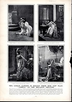 Immagine del venditore per PRINT: "Mrs. Leslie Carter in Scenes from Her New Play 'adrea' at the Belasco Theatre ".photos from Harper's Weekly; March 11, 1905 venduto da Dorley House Books, Inc.