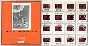 "COMMENT LIRE JULES VERNE" Dossier radiovisuel d'éveil de 16 diapositives 1973