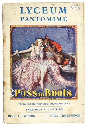Seller image for (Puss in Boots.) Lyceum Puss in Boots. produced by Walter and Fredk. Melville at the Lyceum Theatre, London, W.C. December 26th, 1936. for sale by Jarndyce, The 19th Century Booksellers