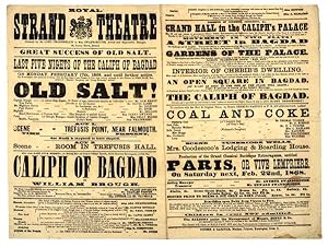 Seller image for (Paris.) Great Success of Old Salt. On Monday, February 17th, 1868, and until further notice, the performance will commence. with. Old Salt!. Production of the grand classical burlesque extravaganza, entitled Paris, or Vive Lempriere. On Saturday next, Feb. 22nd, 1868. for sale by Jarndyce, The 19th Century Booksellers