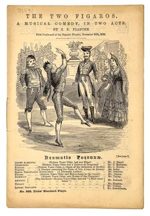Bild des Verkufers fr The Two Figaros. A musical comedy, in two acts. First performed at the Olympic Theatre, November 30th, 1836. zum Verkauf von Jarndyce, The 19th Century Booksellers