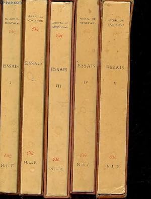 Seller image for Essais Tome 1  5 (en 5 volumes) for sale by Le-Livre