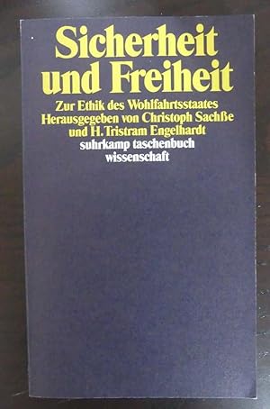 Seller image for Sicherheit und Freiheit. Zur Ethik des Wohlfahrtstaates. for sale by Antiquariat Maralt