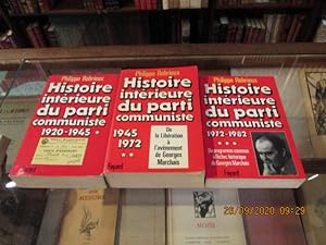 Image du vendeur pour Histoire intérieure du Parti communiste 1920-1982. mis en vente par Librairie FAUGUET