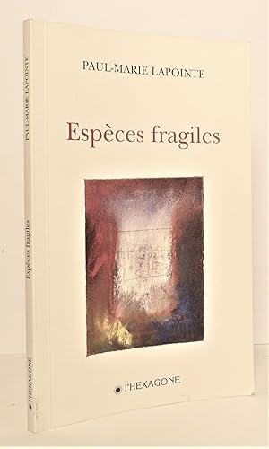 Bild des Verkufers fr Espces fragiles zum Verkauf von Librairie Orphe