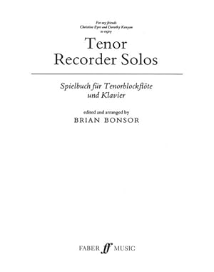 Imagen del vendedor de Tenor Recorder Solos / Spielbuch fur Tenorblockflote und Klavier a la venta por GreatBookPrices