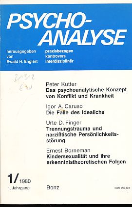 Bild des Verkufers fr Psychoanalyse. 1. Jahrgang, Heft 1/1980. zum Verkauf von Fundus-Online GbR Borkert Schwarz Zerfa