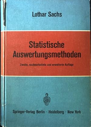 Bild des Verkufers fr Statistische Auswertungsmethoden. zum Verkauf von books4less (Versandantiquariat Petra Gros GmbH & Co. KG)