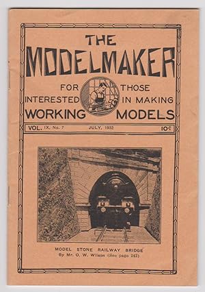 Seller image for The Modelmaker: for Those Interested in Making Working Models Volume IX, Number 7, July 1932 for sale by Courtney McElvogue Crafts& Vintage Finds