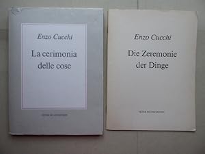 Bild des Verkufers fr La cerimonia delle cose. The Ceremony of Things. Texts by Enzo Cucchi collected by Mario Diacono. zum Verkauf von Antiquariat Heinzelmnnchen