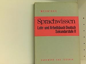 Immagine del venditore per Sprachwissen - Lehr- und Arbeitsbuch - Deutsch - Sekundarstufe II venduto da Book Broker