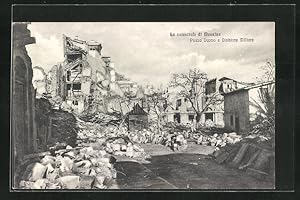 Ansichtskarte Messina, La catastrofe, Piazza Duomo e Divisione Militare, Erdbeben