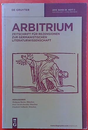 Seller image for Arbitrium 28/2010 - Zeitschrift fr Rezensionen zur germanistischen Literaturwissenschaft for sale by biblion2