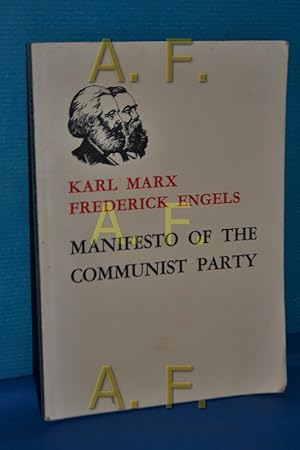 Bild des Verkufers fr Manifesto of the Communist Party zum Verkauf von Antiquarische Fundgrube e.U.
