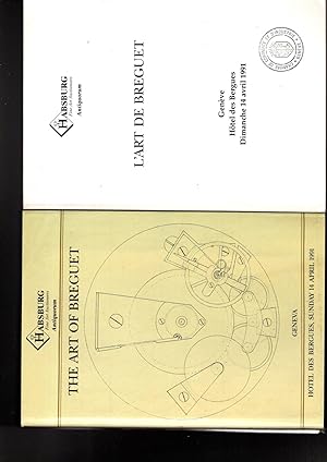 Seller image for THE ART OF BREGUET + CATALOGO DELLE VENDITE for sale by iolibrocarmine