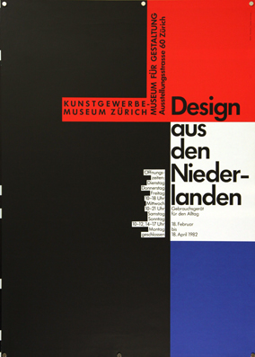 Plakat - Design aus den Niederlanden. Siebdruck.