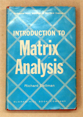 Introduction to Matrix Analysis.