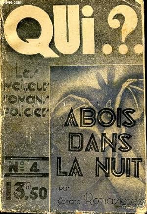 Seller image for Qui .? abois dans la nuit for sale by Le-Livre