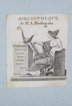 Image du vendeur pour Bookplate for the Library of Mr. A. Houbigant mis en vente par Alcuin Books, ABAA/ILAB