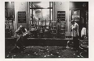 Image du vendeur pour Cafe De Flore French Restaurant Sweeper Paris France Postcard mis en vente par Postcard Finder