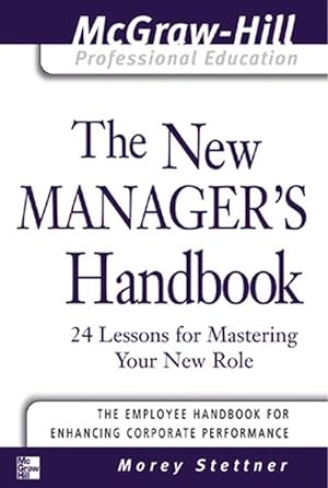 Imagen del vendedor de The New Manager's Handbook (Spiral) a la venta por Grand Eagle Retail