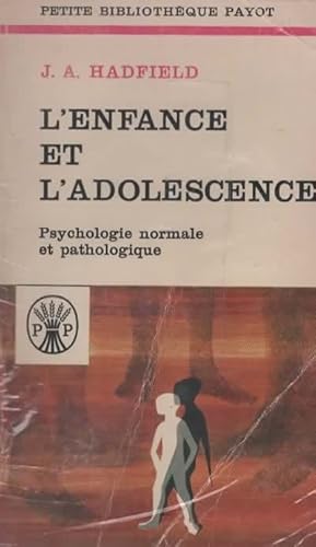 Imagen del vendedor de L'ENFANCE ET L'ADOLESCENCE. a la venta por The Reading Well Bookstore