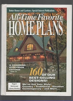 Imagen del vendedor de ALL-TIME FAVORITE HOME PLANS a la venta por The Reading Well Bookstore