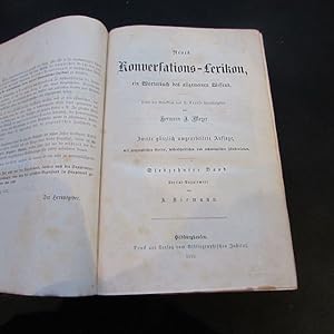 Image du vendeur pour Neues Konversations-Lexikon (Ein Wrterbuch des allgemeinen Wissens) - Band 17: Special-Supplement mis en vente par Bookstore-Online