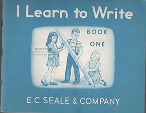 Seller image for I LEARN TO WRITE - BOOK ONE for sale by The Reading Well Bookstore