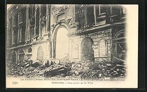 Ansichtskarte Messine, Le Cataclysme Sicilien survenu 1908, Une porte de la Ville, Erdbeben