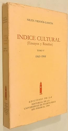 Seller image for Indice Cultural, Tomo V: 1963-1966 (Spanish and English Edition) for sale by Once Upon A Time