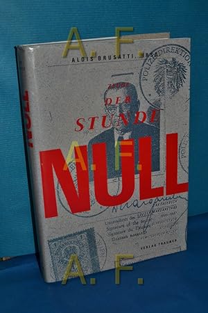 Seller image for Zeuge der Stunde Null : das Tagebuch Eugen Margarthas , 1945 - 1947. for sale by Antiquarische Fundgrube e.U.