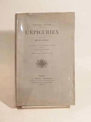 L'Epicurien. Traduit par Henri Butat. - Les vers par Théophile Gautier. Préface d'Edouard Thierry...