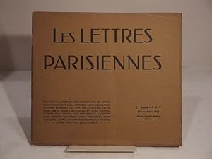 Imagen del vendedor de Les Lettres parisiennes. 2me anne - N 6-7 - 1er novembre 1919. a la venta por L'Ancienne Librairie