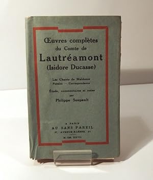 Image du vendeur pour OEuvres compltes du Comte de Lautramont. Les Chants de Maldoror - Posies - Correspondance. Etudes, commentaires et notes par Philippe Soupault mis en vente par L'Ancienne Librairie