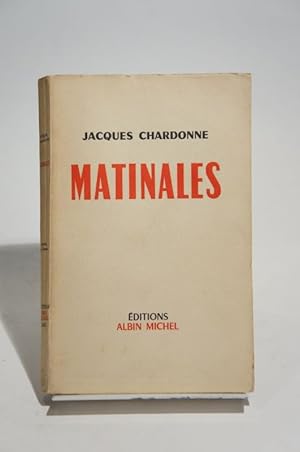 Image du vendeur pour Matinales mis en vente par L'Ancienne Librairie