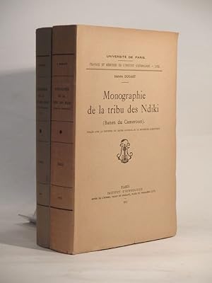 Imagen del vendedor de Monographie de la tribu des Ndiki (Banen du Cameroun). a la venta por L'Ancienne Librairie