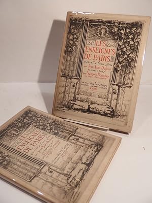Seller image for Les Enseignes de Paris, grav�es � l'eau-forte par Jean-Jules Dufour, comment�es par Fran�ois Boucher du Mus�e Carnavalet. 2 volumes. for sale by L'Ancienne Librairie