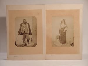 2 photographie originales : Hongrois, Hongroise.