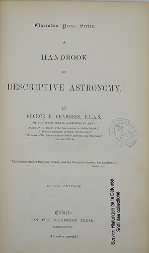 A HANDBOOK OF DESCRIPTIVE ASTRONOMY