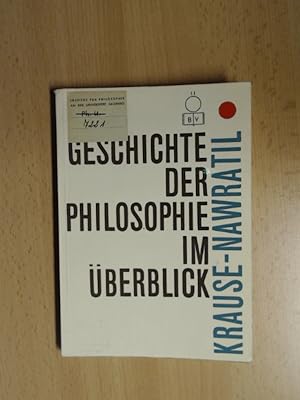 Bild des Verkufers fr Geschichte der Philosophie im berblick. zum Verkauf von avelibro OHG
