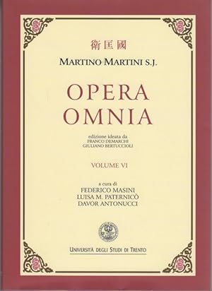 Immagine del venditore per Opera Omnia: VI. Lettere, documenti e indici.: A cura di Giuliano Bertuccioli. venduto da Studio Bibliografico Adige