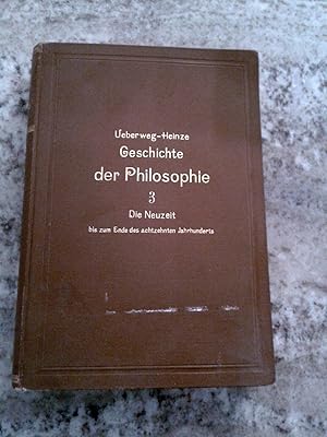 Bild des Verkufers fr GRUNDRISS DER GESCHICHTE DER PHILOSOPHIE. Vol. III zum Verkauf von Itziar Arranz Libros & Dribaslibros