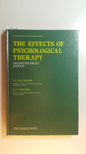 Imagen del vendedor de The effects of psychological therapy a la venta por Gebrauchtbcherlogistik  H.J. Lauterbach