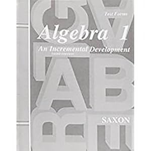 Image du vendeur pour Saxon Algebra 1 Tests Only Third Edition (Paperback or Softback) mis en vente par BargainBookStores
