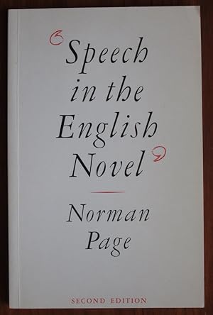 Immagine del venditore per Speech in the English Novel venduto da C L Hawley (PBFA)