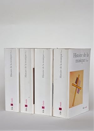 Immagine del venditore per Histoire De La Musique (4 volumes). I, Vol.1&2 : Des Origines  Jean-Sbastien Bach. II, Vol. 1&2 : Du XVIIIe Sicle  Nos Jours venduto da Librairie Raimbeau